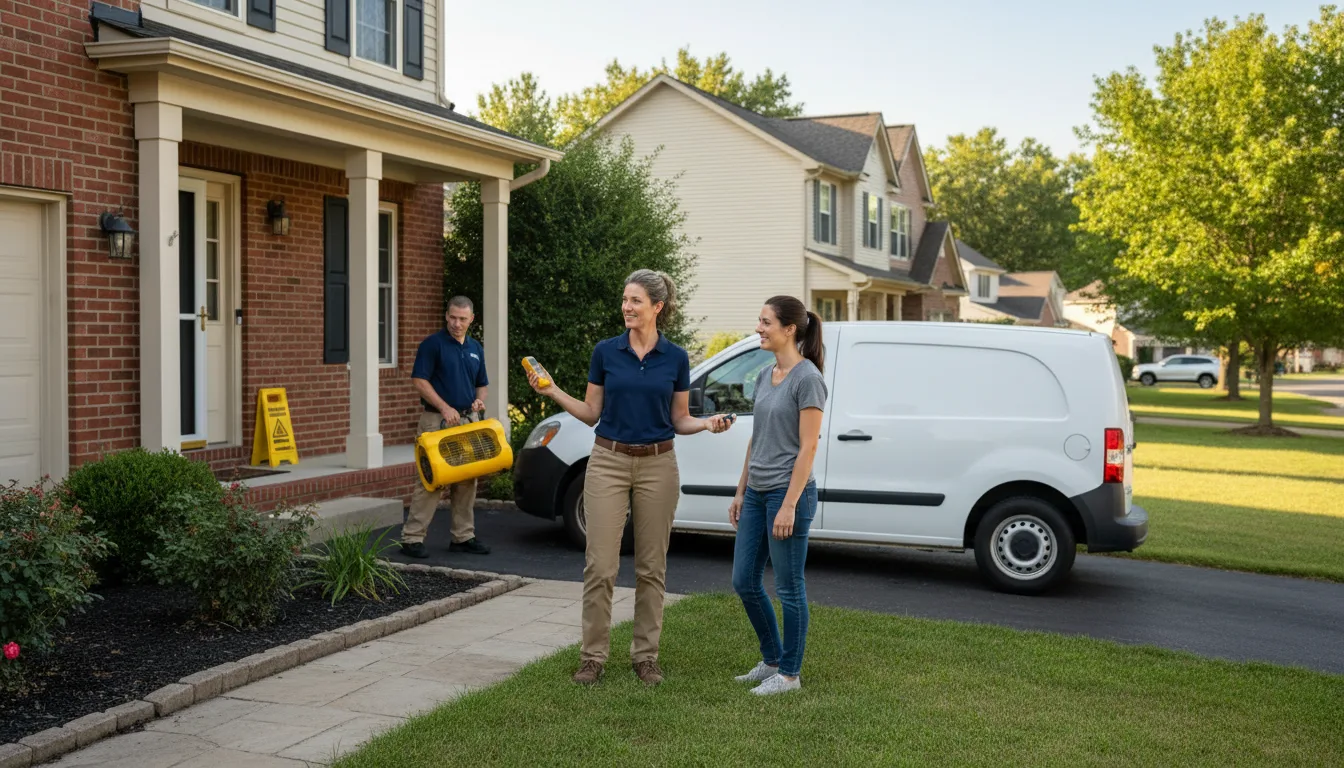 Residential water damage restoration in Freeport, KS